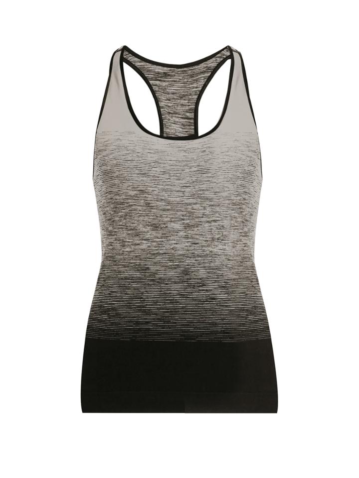 Pepper & Mayne Racer-back Ombr Compression Performance Tank Top
