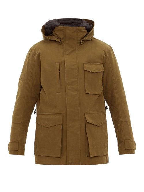 Matchesfashion.com 49 Winters - Layered Cotton Blend Gabardine Parka - Mens - Olive Green