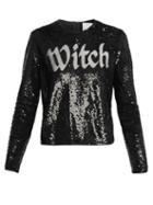 Matchesfashion.com Ashish - Round Neck Sequin Embellished Top - Womens - Black