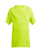 Matchesfashion.com The Elder Statesman - Tie Dye Cashmere And Silk Blend T Shirt - Womens - Yellow