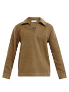 Matchesfashion.com Sfr - Mate Open-collar Wool-blend Sweater - Mens - Beige