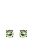 Matchesfashion.com Bottega Veneta - Cubic Zirconia And Sterling Silver Stud Earrings - Womens - Green