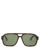 Mens Eyewear Gucci - Aviator Acetate Sunglasses - Mens - Tortoiseshell