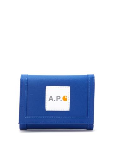 Matchesfashion.com A.p.c. X Carhartt - X Carhartt Tri-fold Wallet - Mens - Blue