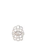 Matchesfashion.com Gucci - Crystal Lace Gg Ring - Womens - Crystal