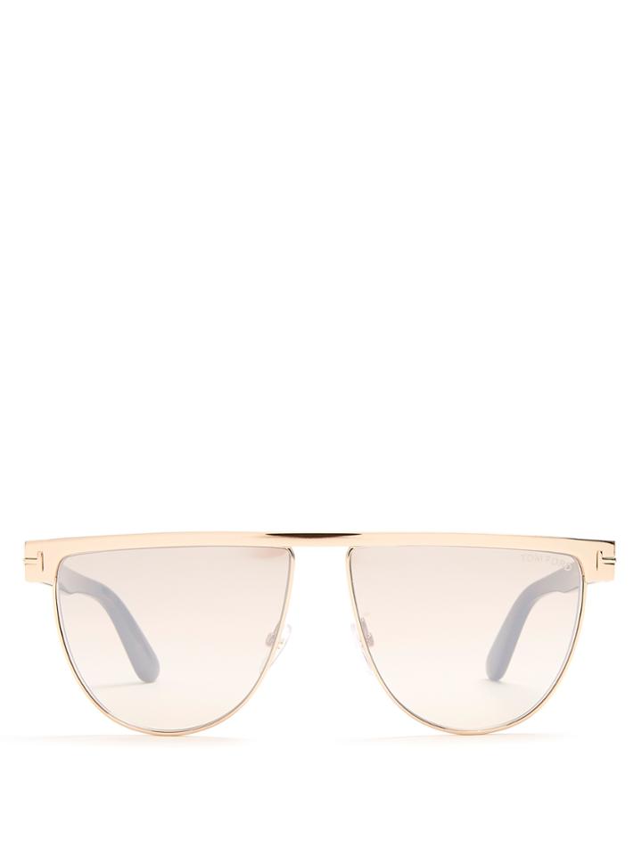 Tom Ford Eyewear Anouk Irregular Square-frame Sunglasses