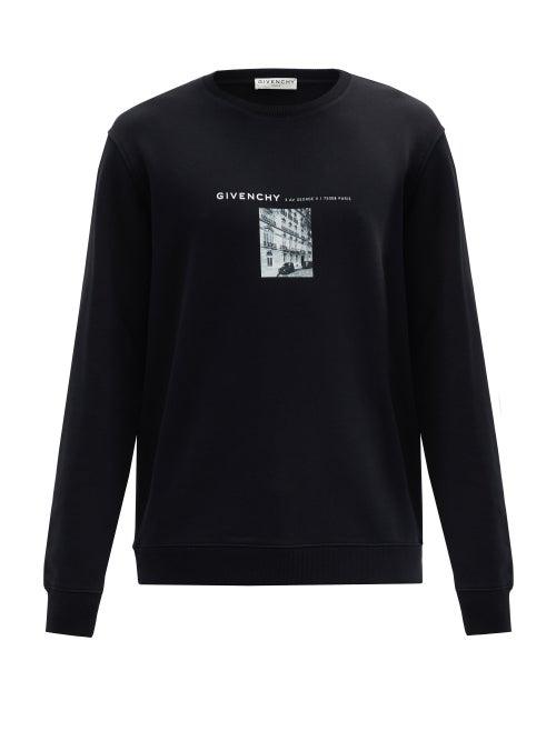 Matchesfashion.com Givenchy - Photo-print Cotton-jersey Sweatshirt - Mens - Black