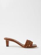 Serena Uziyel - Almeria 50 Braided-leather Mule Sandals - Womens - Tan