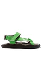 Ladies Shoes Christopher Kane - Moulded-sole Patent-leather Sandals - Womens - Green