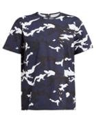 Matchesfashion.com The Upside - Marine Camouflage Print Cotton T Shirt - Womens - Blue Print