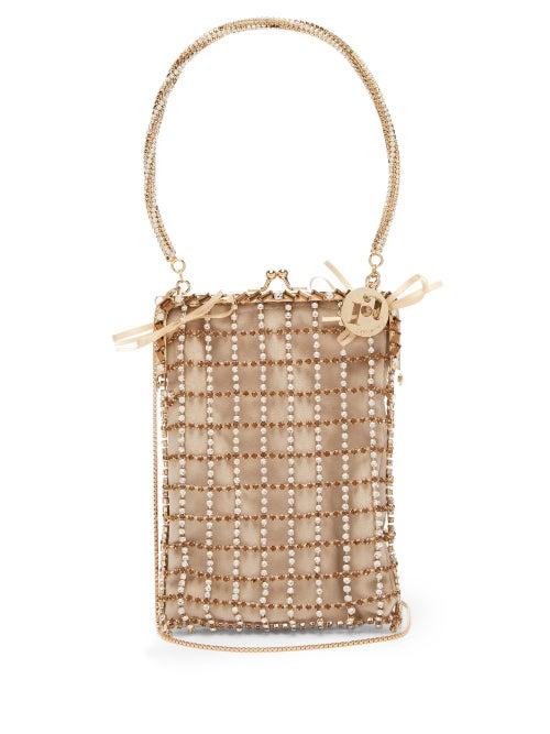 Matchesfashion.com Rosantica By Michela Panero - Robin Crystal Embellished Clutch Bag - Womens - Crystal Multi