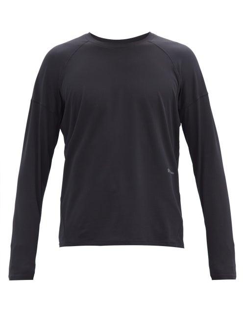 Matchesfashion.com Goldwin - Logo-print Jersey Long-sleeved T-shirt - Mens - Black
