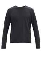 Matchesfashion.com Goldwin - Logo-print Jersey Long-sleeved T-shirt - Mens - Black