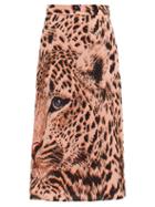 Matchesfashion.com Msgm - Leopard-print Midi Skirt - Womens - Leopard
