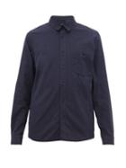 Matchesfashion.com A.p.c. - Chicago Brushed Cotton Twill Shirt - Mens - Navy