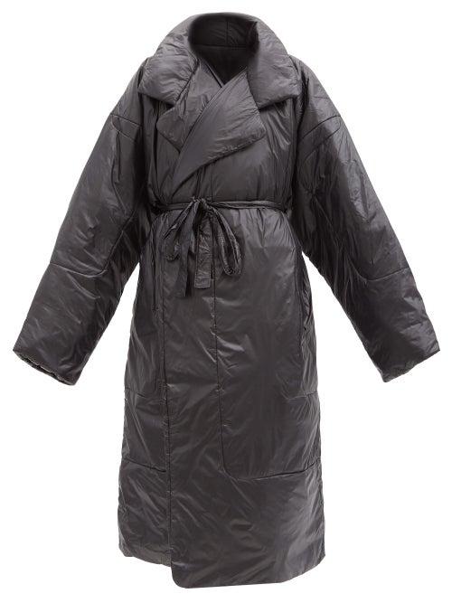 Matchesfashion.com Norma Kamali - Boyfriend Sleeping Bag Oversized Padded Coat - Womens - Black