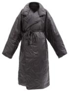 Matchesfashion.com Norma Kamali - Boyfriend Sleeping Bag Oversized Padded Coat - Womens - Black