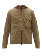 Matchesfashion.com C.p. Company - Goggle Hood Chrome Shell Jacket - Mens - Khaki