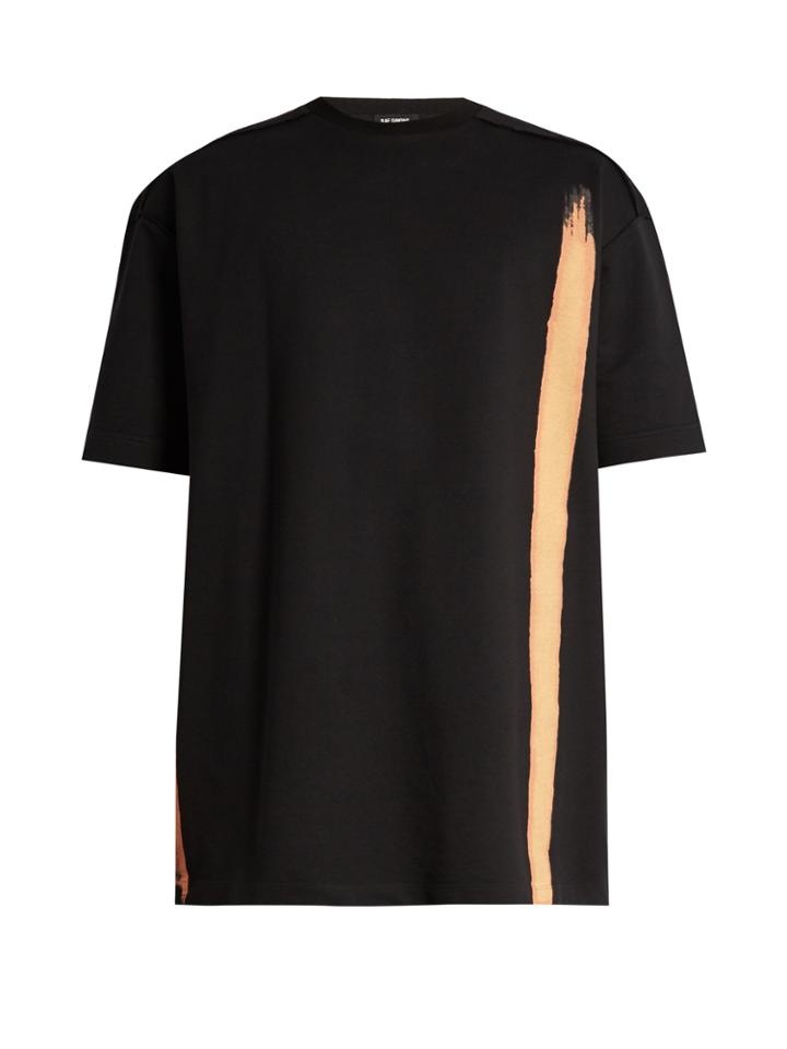 Raf Simons Bleached-print Cotton-jersey T-shirt