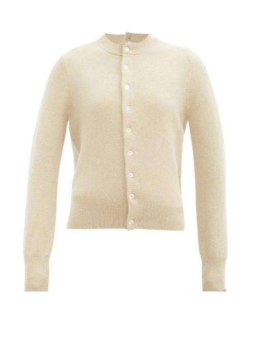 Matchesfashion.com Extreme Cashmere - Little Game Stretch-cashmere Cardigan - Womens - Cream