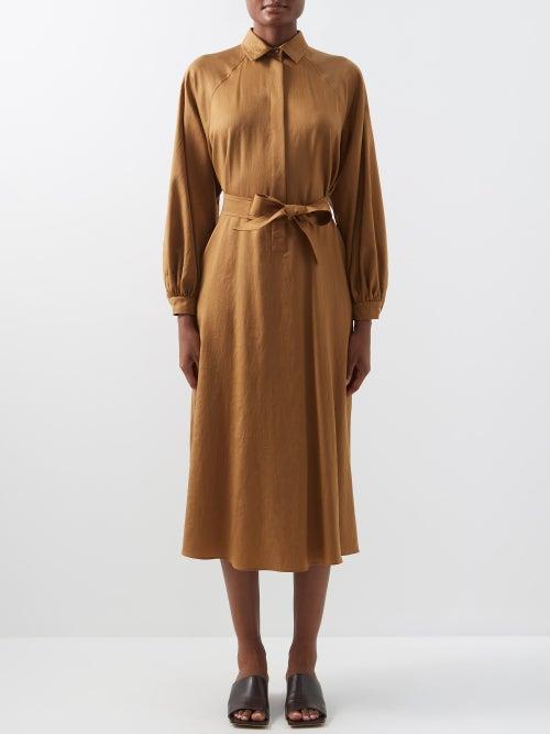 Max Mara - Lece Shirt Dress - Womens - Brown