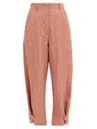 Matchesfashion.com Masscob - Dublanc High Rise Pleated Trousers - Womens - Light Pink