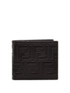 Matchesfashion.com Fendi - Logo Embossed Bi Fold Wallet - Mens - Black
