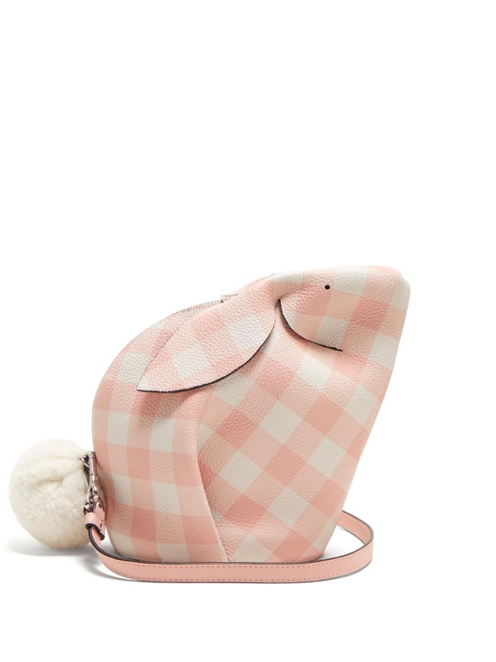 Loewe Bunny Gingham Leather Cross-body Bag