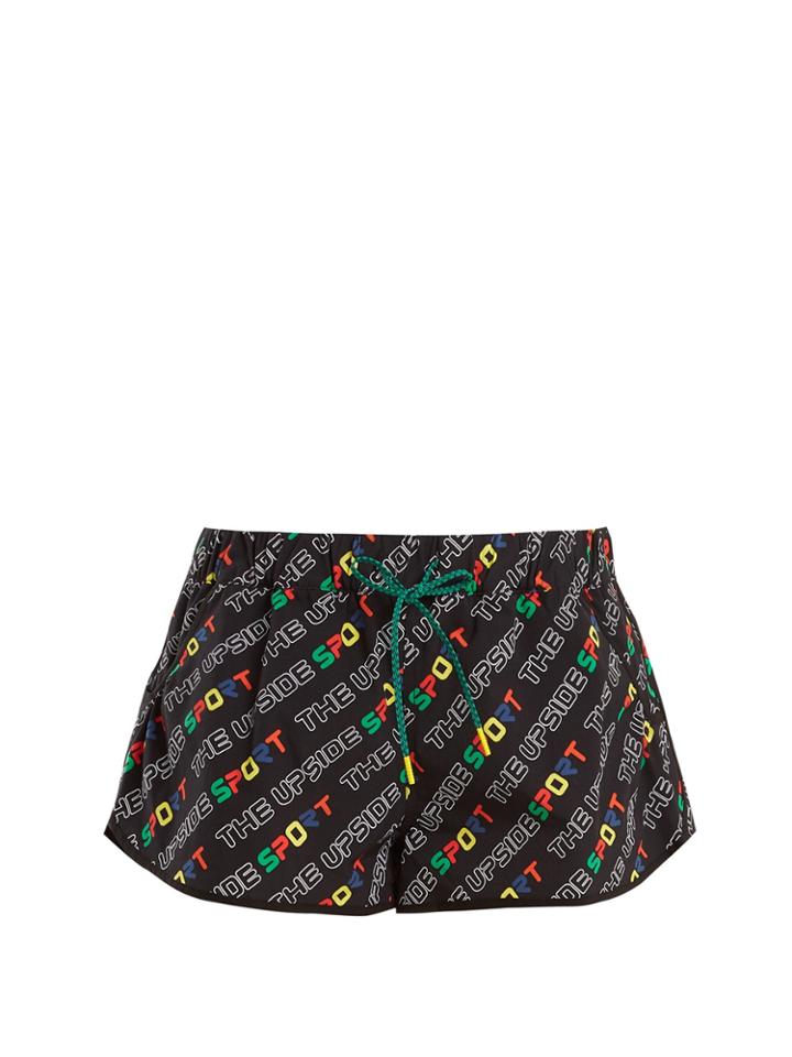 The Upside Sport Logo-print Performance Shorts