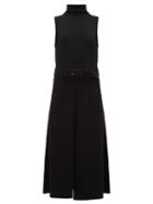 Matchesfashion.com Mara Hoffman - Elle Roll Neck Cotton Knit Dress - Womens - Black