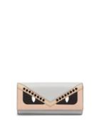 Matchesfashion.com Fendi - Bag Bugs Foldover Leather Wallet - Womens - Pink Multi