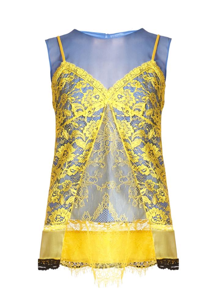 Altuzarra Sonora Cami-overlay Silk Top