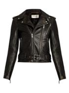 Saint Laurent L171 Distressed-leather Jacket