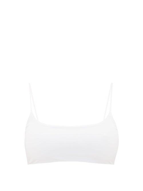 Matchesfashion.com Jade Swim - Muse Scoop-neck Bikini Top - Womens - White