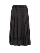 Matchesfashion.com Simone Rocha - Pleated Cotton Midi Skirt - Womens - Black
