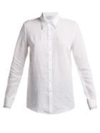 Matchesfashion.com Gabriela Hearst - Aloe Vera Infused Linen Shirt - Womens - White