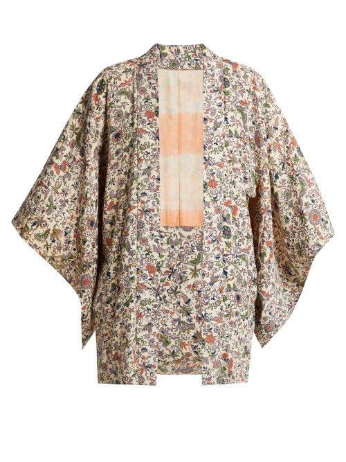 Matchesfashion.com Elizabeth And James - Penny Vintage Kimono - Womens - Ivory Multi