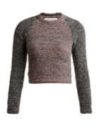 Eckhaus Latta Raglan-sleeve Alpaca-blend Cropped Sweater