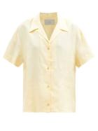 Asceno - Prague Organic-linen Voile Shirt - Womens - Pale Yellow