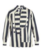 Loewe Striped Asymmetric Cotton-canvas Shirt