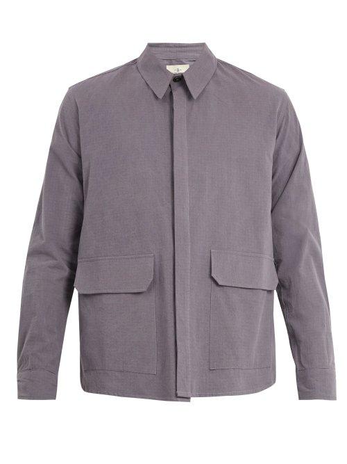 Matchesfashion.com The Lost Explorer - Sloth Cotton Ripstop Stitch Jacket - Mens - Grey