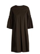 Mm6 By Maison Margiela Flared-sleeve Cotton-poplin Dress