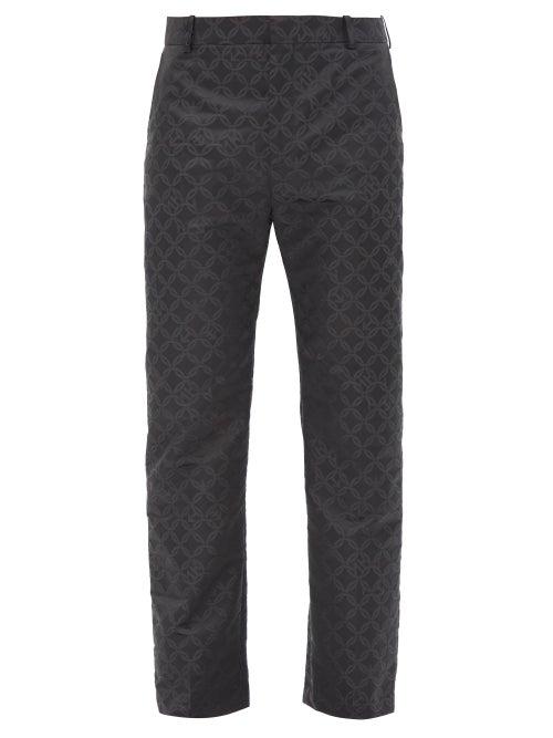 Charles Jeffrey Loverboy - They Them Recycled-jacquard Trousers - Mens - Black
