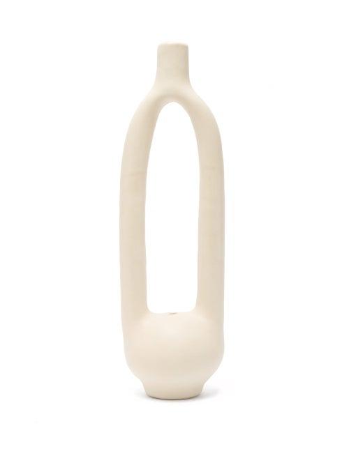 Matchesfashion.com Simone Bodmer Turner - Single Stem Large Ceramic Vessel - Cream