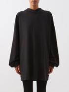 Raey - Hooded Oversized Recycled Cotton-blend T-shirt - Womens - Black