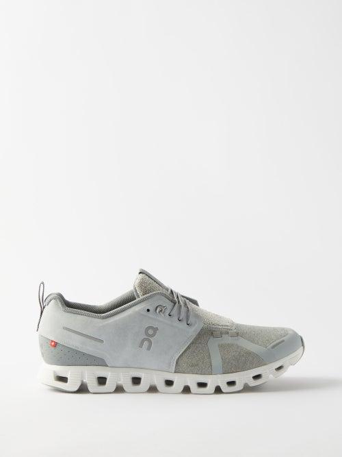 On - Cloud 5 Terry Running Trainers - Mens - Grey