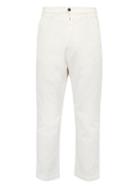Matchesfashion.com Barena Venezia - Tapered Leg Cotton Blend Twill Trousers - Mens - White