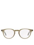 Matchesfashion.com Garrett Leight - Clement Round Acetate Glasses - Womens - Brown