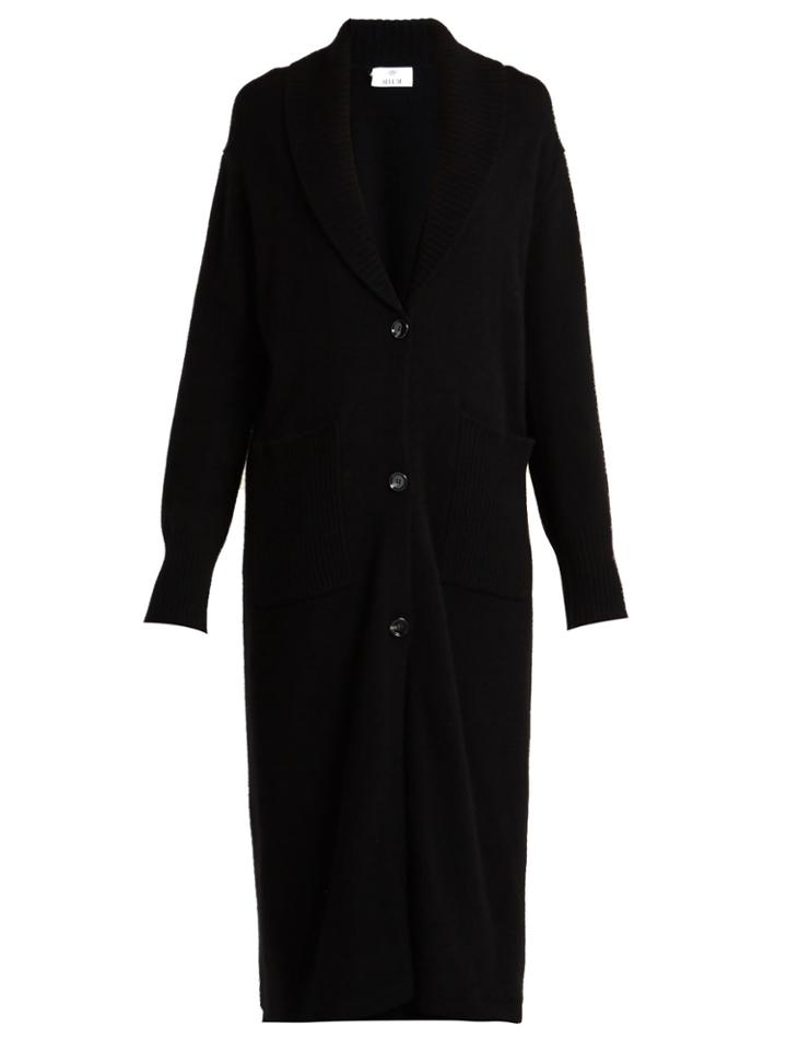 Allude Long Wool And Cashmere-blend Cardigan
