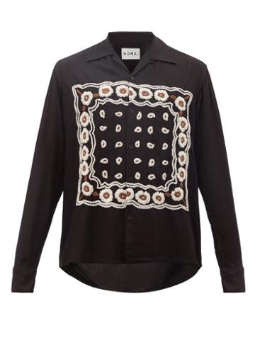Noma T.d. - Bandana-embroidered Shirt - Mens - Black